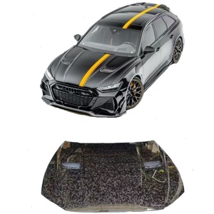 Pour <span class=keywords><strong>Audi</strong></span> <span class=keywords><strong>RS6</strong></span> C8 améliorée avec capot de style MSY en fibre de carbone sèche et kit carrosserie - Product Image 1
