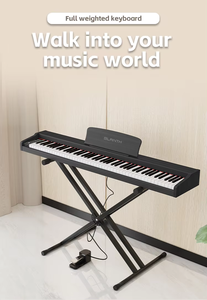 터치 감도 키가있는 88 키 우드 디지털 피아노 <span class=keywords><strong>MIDI</strong></span> USB 키보드 악기 프로 플레이어를위한 드림 칩 피아노 - Product Image 6