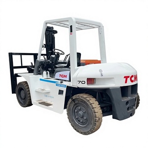 Good Condition High Quality Used TCM FD70 7Ton Forklift 2023 Made in Japan Three-section Portal <b>Frame</b> Engine Gearbox Pump - Product Image 1
