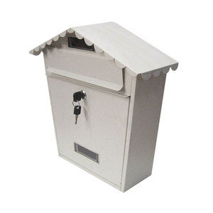 Cassetta Postale Professionale da Esterno <span class=keywords><strong>in</strong></span> Metallo Zincato <span class=keywords><strong>Bianco</strong></span> per Giardino - <span class=keywords><strong>Norma</strong></span> per Interni ed Esterni - Product Image 2