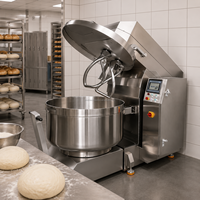 Machines à pain commerciales pour boulangerie, mélangeur robuste en acier inoxydable, impastatrice spirale double, mélangeur à pâte spirale