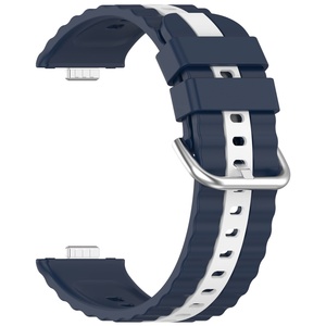 Correa de Silicona de 2 Tonos de Repuesto para Reloj Huawei Watch Fit 3/ Fit 4/ Fit 4 Pro/ Fit 5/ Fit 5 Pro, Disponible en Fábrica al por Mayor - Product Image 5