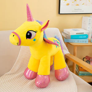 Juguete de Peluche de Unicornio Arcoíris de Dibujos Animados de Alta Calidad, Muñeca de Pony para Niñas - Product Image 5