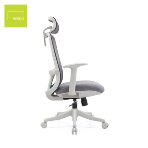 Chaises de bureau exécutives pivotantes ergonomiques modernes à dossier haut en tissu maillé KEPO - Product Image 3
