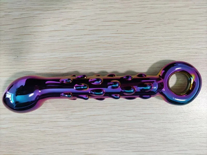 Regenbogen Galaxie Glas Kristall Dildo Prostata Pull Plug G-Punkt Zauberstab <span class=keywords><strong>Anus</strong></span> Trainer Langes Glas Anal Butt Plug Für Frauen Männer Anfänger - Product Image 6