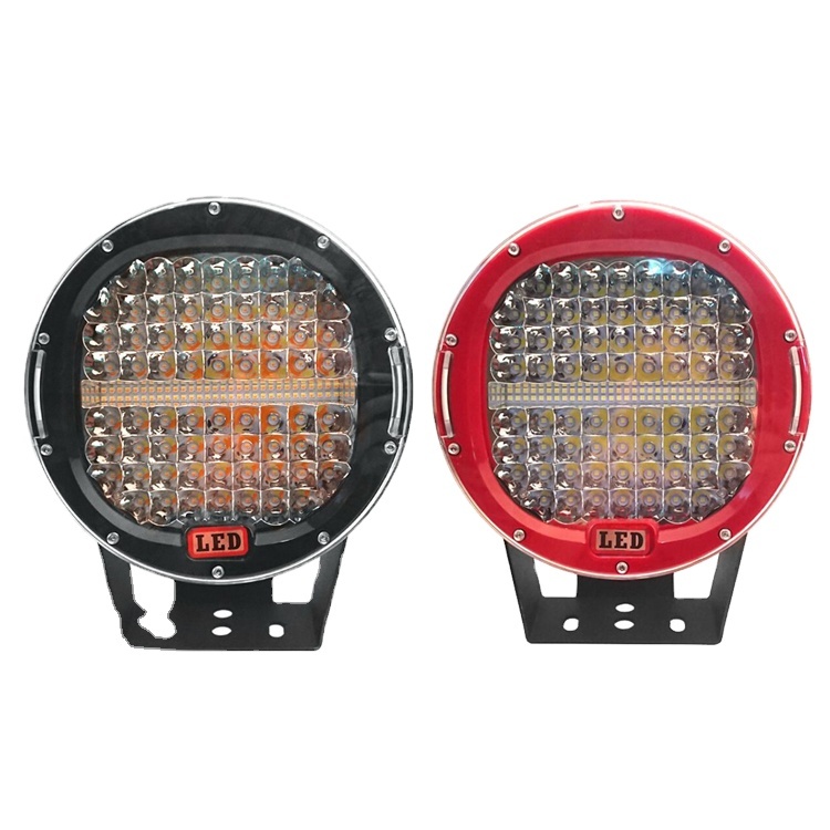 High Power Brightness 384W 9 Inch Working Light New Round Spot Car Dual Color 9'' LED Driving Light