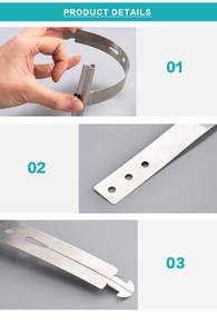 Accessoires <span class=keywords><strong>de</strong></span> porte et <span class=keywords><strong>de</strong></span> fenêtre à <span class=keywords><strong>volet</strong></span> <span class=keywords><strong>roulant</strong></span> en alliage d'aluminium <span class=keywords><strong>de</strong></span> conception moderne, 100 mm x 190 mm, grandes tiges en aluminium, crochets <span class=keywords><strong>de</strong></span> sécurité en acier - Product Image 5