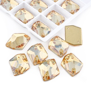Strass en verre K9 OLeeya Cosmic multicolores de qualité supérieure à coudre, cristaux non thermocollants pour vêtements et robes de mariée - Product Image 3
