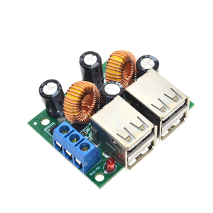 Módulo de placa Convertidora de fuente de alimentación reductora de 4 puertos USB DC 12V 24V 40V <span class=keywords><strong>a</strong></span> 5V 5A para equipo de coche de teléfono <span class=keywords><strong>MP3</strong></span>/<span class=keywords><strong>MP4</strong></span> - Product Image 1