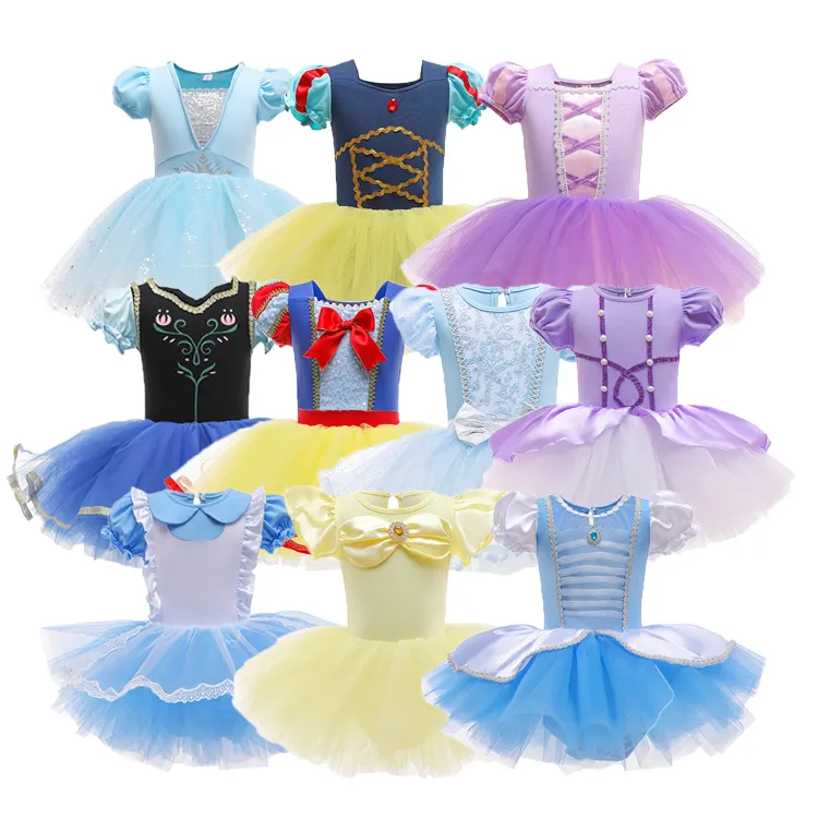 RTS – robe princesse pour bébé fille, Costume de danse Tutu de Ballet, prêt à être expédié