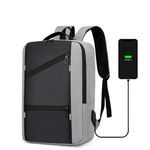 Laptop <b>Backpack</b> With Usb Charging Large Capacity Business Travel Unisex Solid Color Multi Functional <b>Backpack</b> For Students - Product Image 2