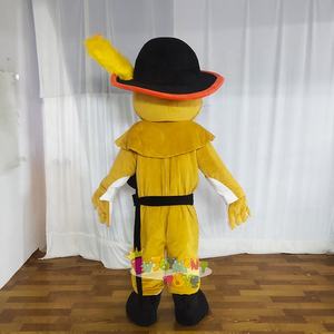 Disfraz de Mascota de Animal de Peluche Personalizado con Certificación CE, Disfraz de Gato con Botas para Adultos con Peluche Supersuave y Casco de Seguridad - Product Image 4