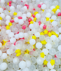 Boules en plastique durables de qualité commerciale de 8cm 80mm en plastique de couleur perle pour les enfants - Product Image 3