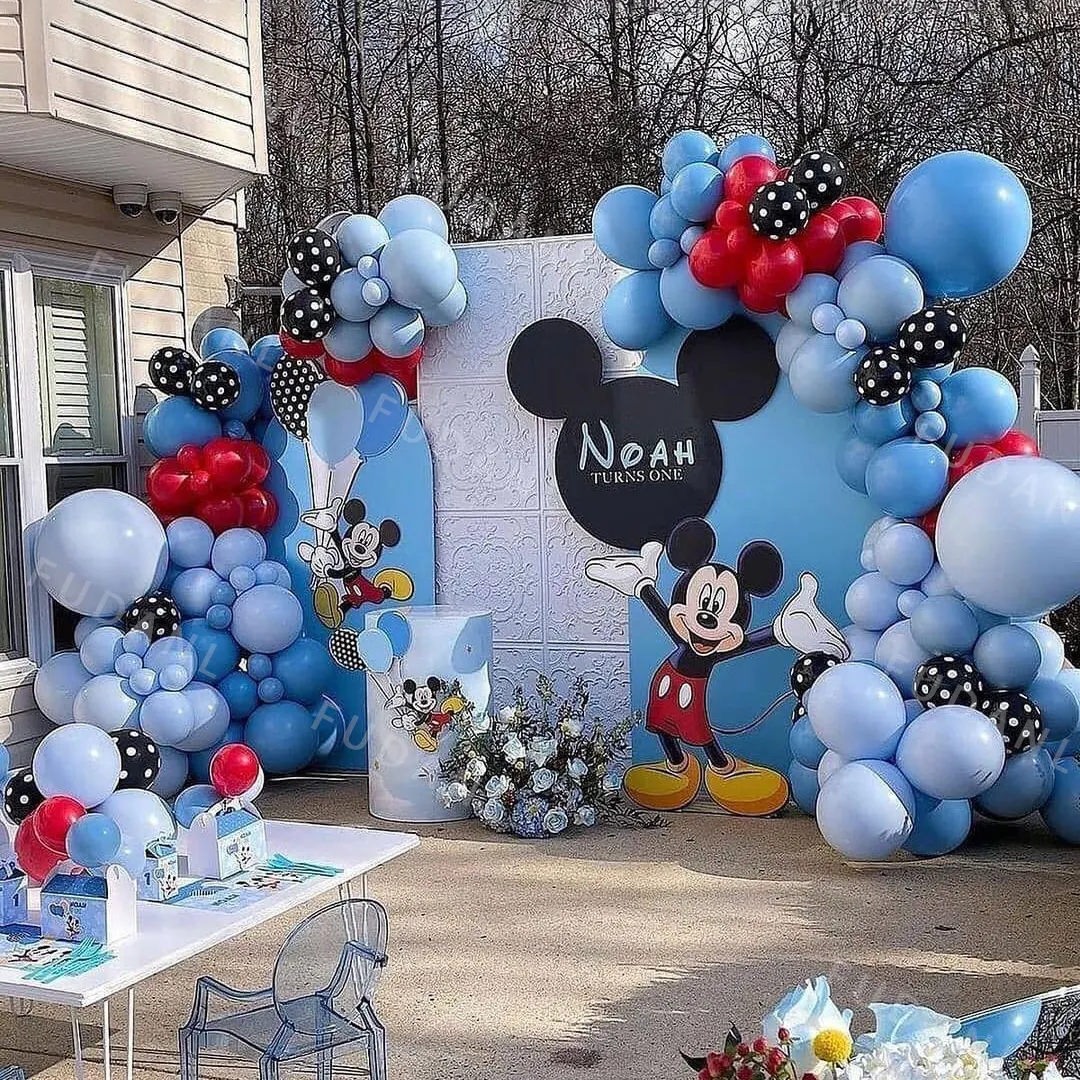 Micky Mouse Party Balloons Set Arch Garland Kit For Boys Girls Birthday Wedding Decoration Supplies Kids Gifts