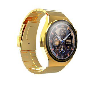 Reloj Inteligente JS5 Edición Lujo <span class=keywords><strong>Dorado</strong></span> para <span class=keywords><strong>Hombre</strong></span>, Pantalla Redonda de 1.52\", NFC, Monitor de ECG, Correa de Acero Inoxidable, Funciona con Android, <span class=keywords><strong>Dorado</strong></span> - Product Image 2