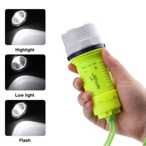 Wholesale Factory IP68 Waterproof Powerful <strong>Diving</strong> <strong>Flashlight</strong> <strong>Torch</strong> Underwater Work Plastic <strong>Flashlight</strong> - Product Image 3