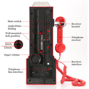 ABS 공예 전화 부스 모델 장식품 장식 복고풍 사진 소품 바 레스토랑 장식 선물 - Product Image 6