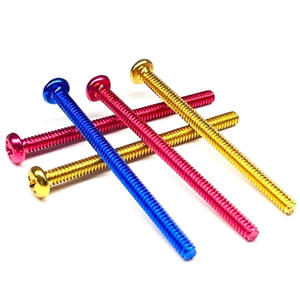 Viti in lega di alluminio <span class=keywords><strong>M2</strong></span>.5 M3 M4 vite a testa bombata Phillips bulloni colorati anodizzati - Product Image 2