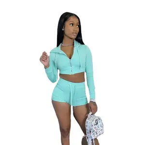 summer outfits women two piece outfits hoodie short set women two piece set custom sweat suits track suit outfits two piece