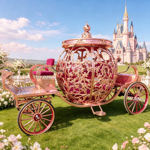 Carruaje Eléctrico de Cenicienta para Turismo, Carroza de Princesa para Proyectos Comerciales en Lugares Turísticos - Product Image 1