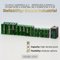 Commutateur Fibre Optique Industriel 10/100/1000 Mbps SC Fibre vers RJ45 2 Ports Rail DIN DC12~52V POE Certifié FCC En Stock