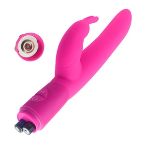 Vibratore a 10 funzioni <span class=keywords><strong>Vibe</strong></span>-O coniglio con 10 modalità di Escalation delle pulsazioni in Silicone impermeabile addominali disponibili in rosa viola blu - Product Image 2