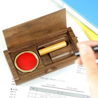 Nouveau Style StyleFactoryNatural Bois Personnalisé Cadeau D'affaires De Table En Bois Timbre Cas Sceau BoxDiscount