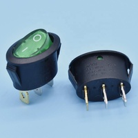 Panel de iluminación ovalado kcd1 de 12v, 3 pines, interruptor basculante, precio barato