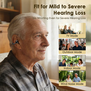 तेज <span class=keywords><strong>2026</strong></span> कम कीमत वाले ओपन-फिट शोर को रद्द करने के लिए ब्लूटूथ सुनवाई सहायता रिचार्जेबल से हल्के से गंभीर सुनवाई हानि - Product Image 3