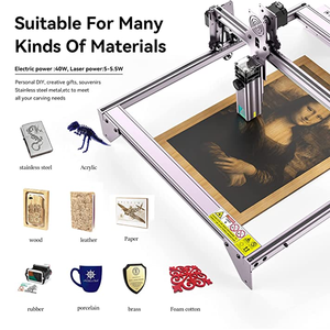 ATOMSTACK <span class=keywords><strong>A5</strong></span> M50 <span class=keywords><strong>Pro</strong></span> Plus 410*400mm <span class=keywords><strong>40W</strong></span> madera contrachapada Metal madera DIY Mini diodo máquinas de grabado láser portátiles - Product Image 3