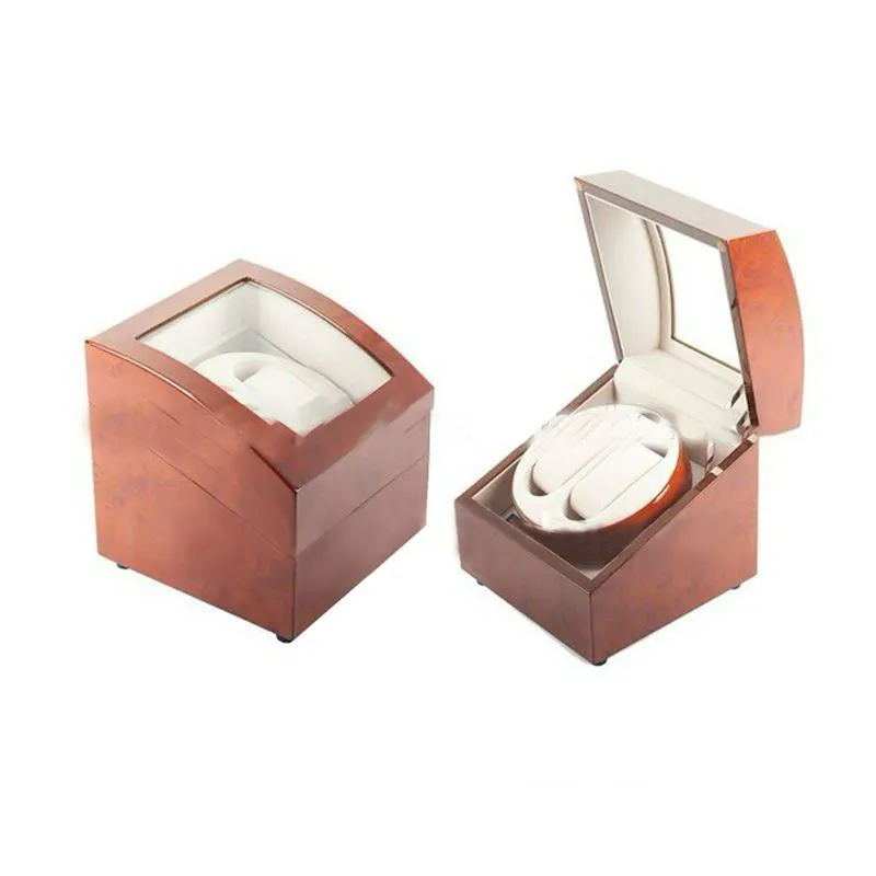 Dual Wooden Auto Watch Winder Box Plastic single watch storage packing box