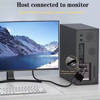 Adaptor VGA ke HDTV, Splitter VGA dengan Konverter Audio 3.5mm, Mendukung Tampilan Ganda untuk Proyektor HDTV