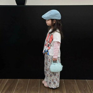 Girls Bunny T-Shirt And Sweatpants Set Cotton Cartoon Print Spring Autumn Outfit Two Piece Clothes For Kids - Product Image 4