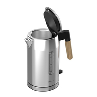Hervidor de Agua Eléctrico Térmico de Acero Inoxidable de 1.7L para Cocina, Electrodomésticos para el Hogar Hotsy