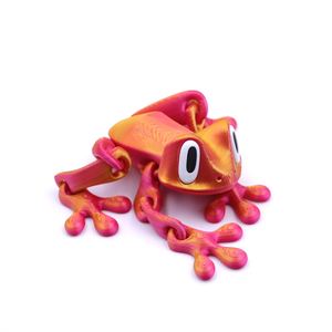 Jouet grenouille magnétique imprimé en 3D de 6,0 pouces, animaux articulés imprimés en 3D pour Noël - Product Image 1