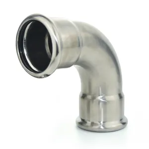 304 316L 1 Inch 90 Elbow Bend Stainless Steel Fittings For Clean Steam System
