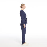 Costume de salon de beauté pour femmes, ensembles d'uniformes d'esthéticienne pour spa, vêtements de travail d'esthéticienne à manches longues avec fermeture éclair