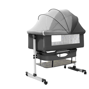Cunas para Bebés 3 en 1, Cuna de Metal Multifuncional, Cuna Portátil, Cesta para Bebé de 1 Año para Uso en Hospitales y Hoteles - Product Image 1