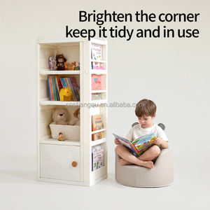 Meubles de garderie modernes, bibliothèque verticale pour bébé, armoire, étagère de rangement pour jouets d'enfants, armoire de rangement en plastique pour enfants - Product Image 2