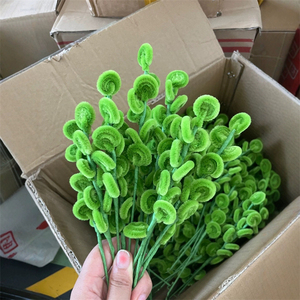 Limpiadores de Pipa al por mayor, plantas verdes terminadas, <span class=keywords><strong>hojas</strong></span> de eucalipto, varilla retorcida hecha a mano, <span class=keywords><strong>hojas</strong></span> de plantas verdes - Product Image 4