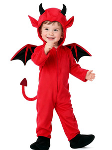 Costume di Halloween e Natale per Bambini, Travestimento da Piccolo Demone o Pipistrello, Abito da Vampiro per Spettacoli - Product Image 4