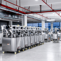 Poederverpakkingsmachine voor zeep, melk, specerijen, fruit, koffie; verticale vorm-vul-sealmachine met schroefvuller voor stickverpakkingen.