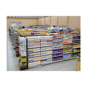 Supermercado Tienda de conveniencia Tienda de comestibles Estanterías de exhibición Estanterías de acero Supermercado Góndola Estanterías y estantes - Product Image 3