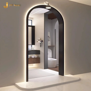 Marco de Puerta Arqueado Moderno de Acero Inoxidable C19, Perfil de Fabricación Metálica para Decoración Interior Comercial de Villas y Restaurantes - Product Image 3
