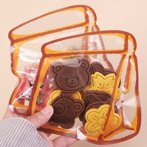 Sac d'emballage alimentaire épais, transparent et refermable, pour biscuits faits maison, pâtisseries flocon de neige, et en-cas chocolatés. - Product Image 1
