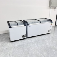 Vitrine réfrigérée pour glaces, sorbets et crèmes glacées, avec porte coulissante en verre personnalisée, vente chaude, prix bas
