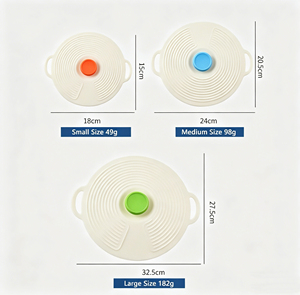 Silicone Universal Lid <b>Microwave</b> Splash-proof Dust-proof Sealing Cover for Bowl Pot Plate Cup - Product Image 4