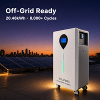 Batterie solaire au lithium Lifepo4 48 V 51,2 V 280 Ah 314 Ah 15 kWh 16 kWh, adaptée à l'onduleur Deye Growatt pour le stockage
