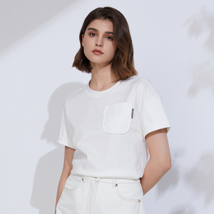 ฤดูร้อนแขนสั้น<span class=keywords><strong>เสื้อผ้า</strong></span>ขายส่งพรีเมี่ยมหรูหราเสื้อผ้าสตรีหวีผ้าฝ้ายเสื้อยืดผ้าลินินTeeเสื้อ - Product Image 2
