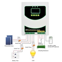 Contrôleur de charge hybride solaire éolien MPPT haute performance pour éoliennes de 500 à 3000 W, panneaux solaires de 800 à 3000 W, complet